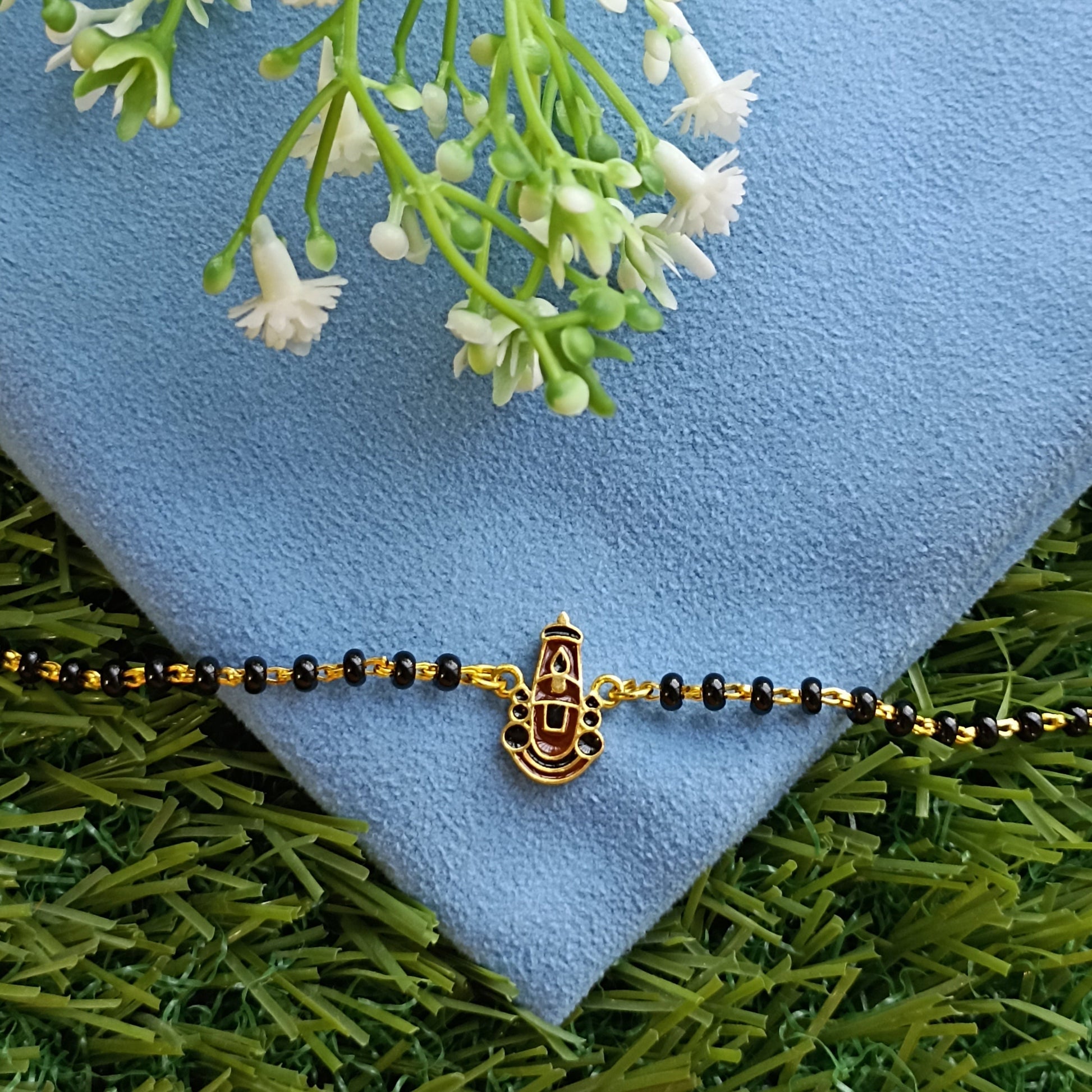 LORD VENKATESWARA SWAMY SILVER BABY NAZARIYA BRACELET