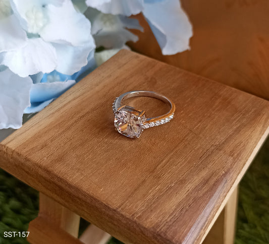 SST 157 | PINK STONE STATEMENT RING