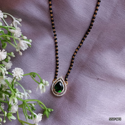 SST 175 | TEARDROP GEMSTONE DIAMOND MANGALSUTRA