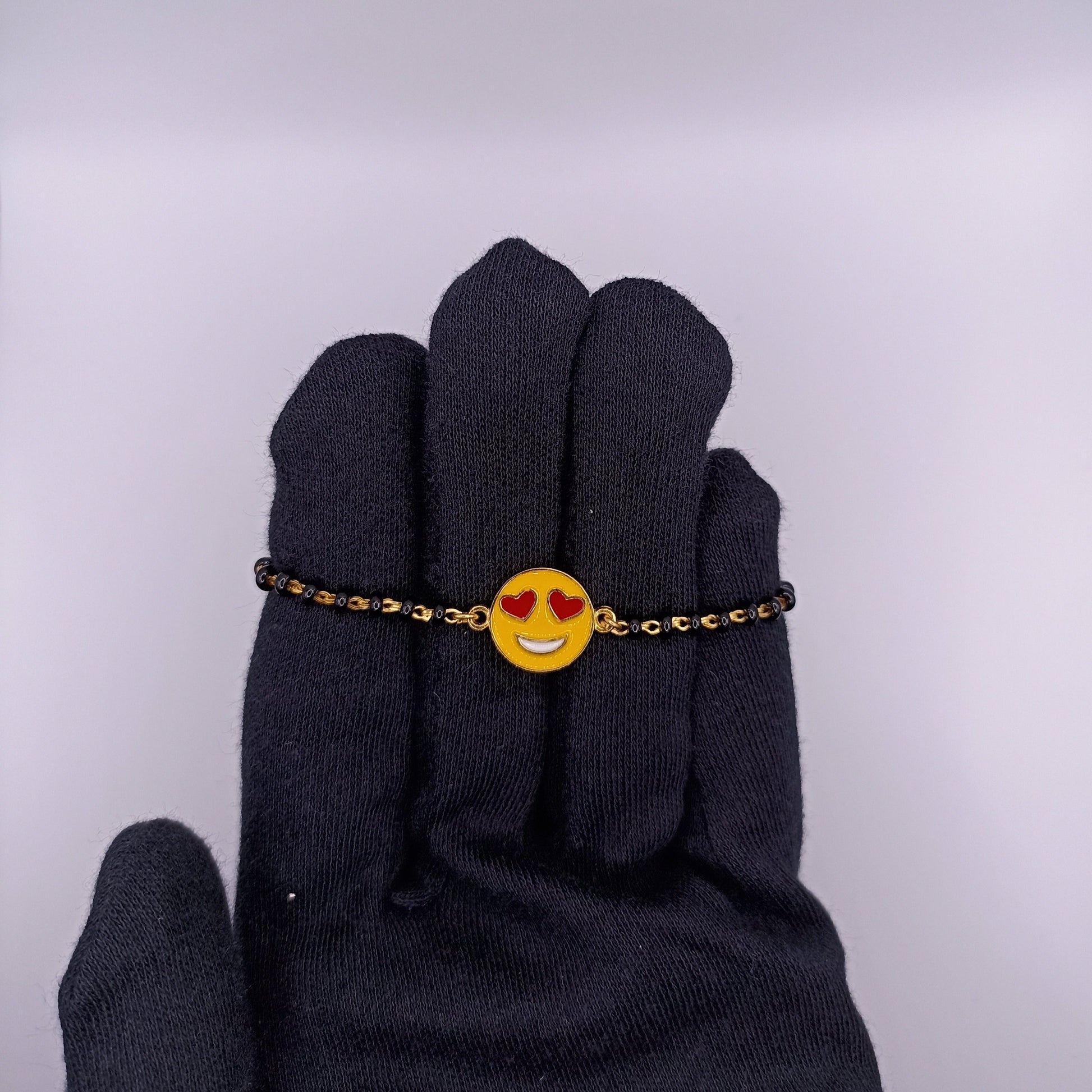 SMILEY SILVER BABY NAZARIYA BRACELET