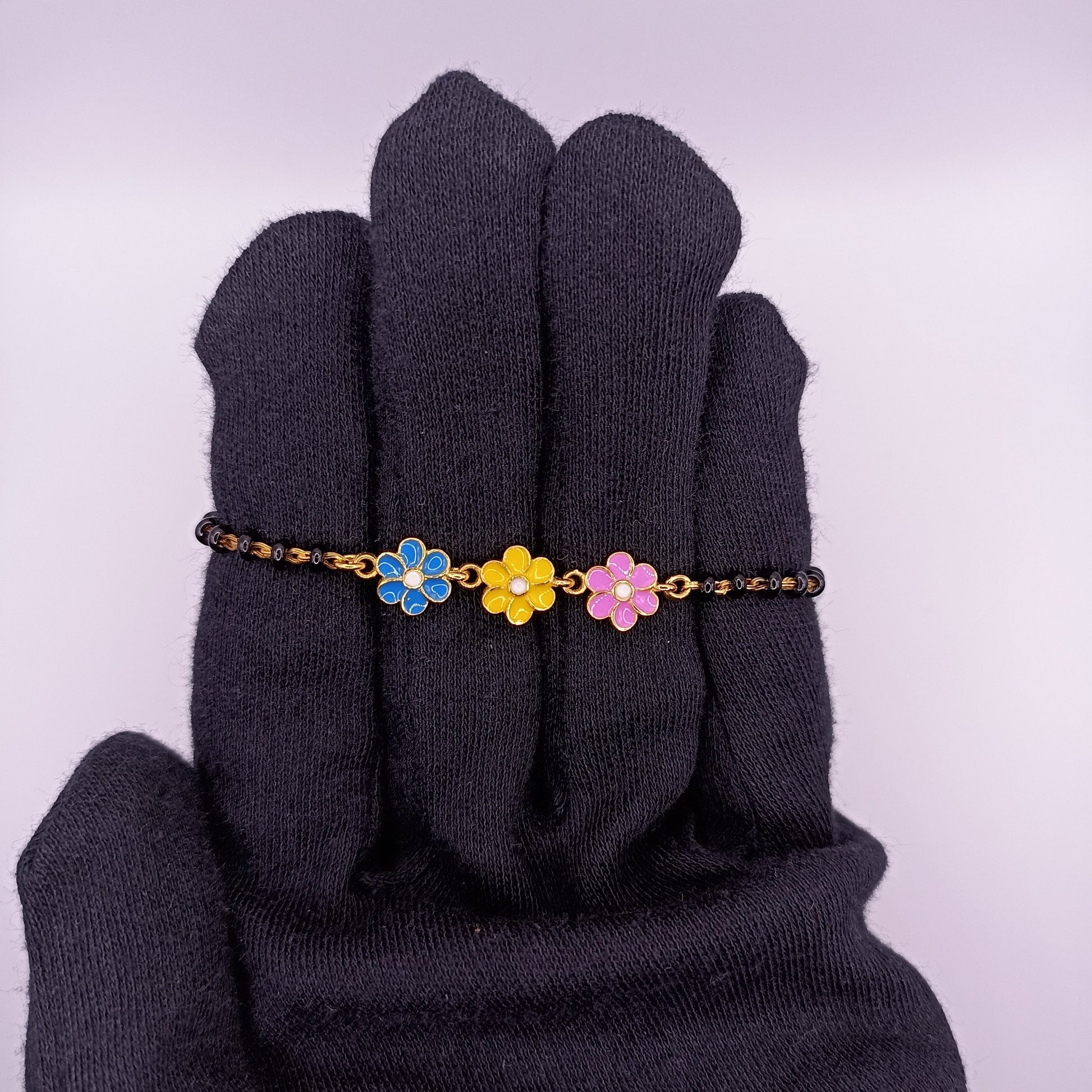 FLOWERS SILVER BABY NAZARIYA BRACELET