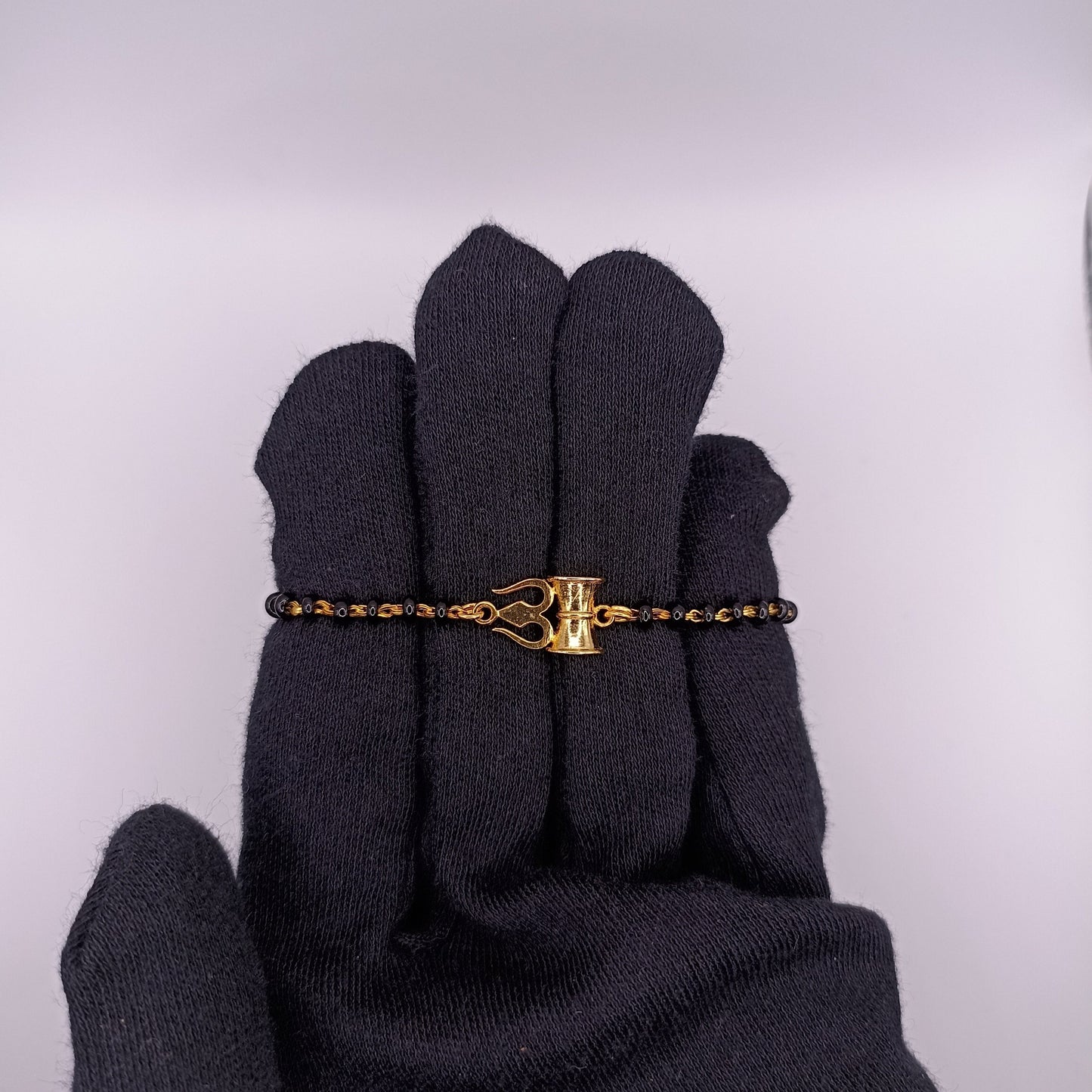 SHIVA TRISHUL SILVER BABY NAZARIYA BRACELET