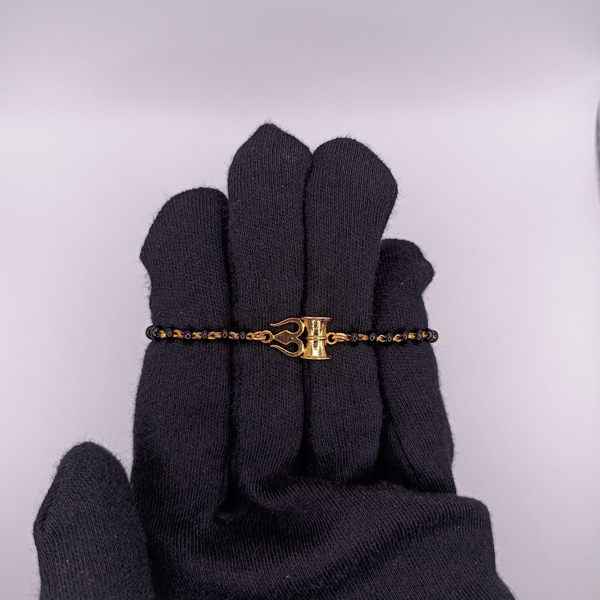SHIVA TRISHUL SILVER BABY NAZARIYA BRACELET