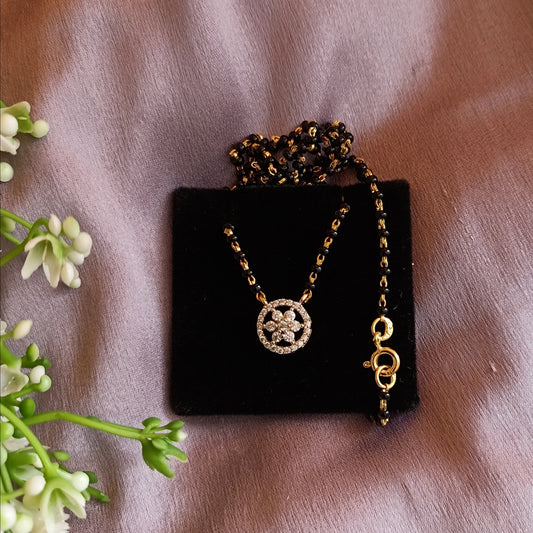 SST 178 | ROUND DIAMOND MANGALSUTRA NECKLACE
