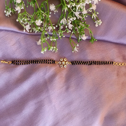 SST 163 | DIAMOND FLORAL MANGALSUTRA  BRACELET