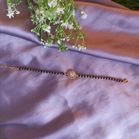 SST 091 | ROUND HALO MANGALSUTRA  BRACELET