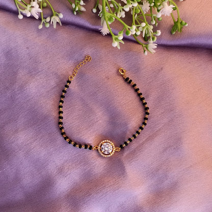 SST 091 | ROUND HALO MANGALSUTRA  BRACELET