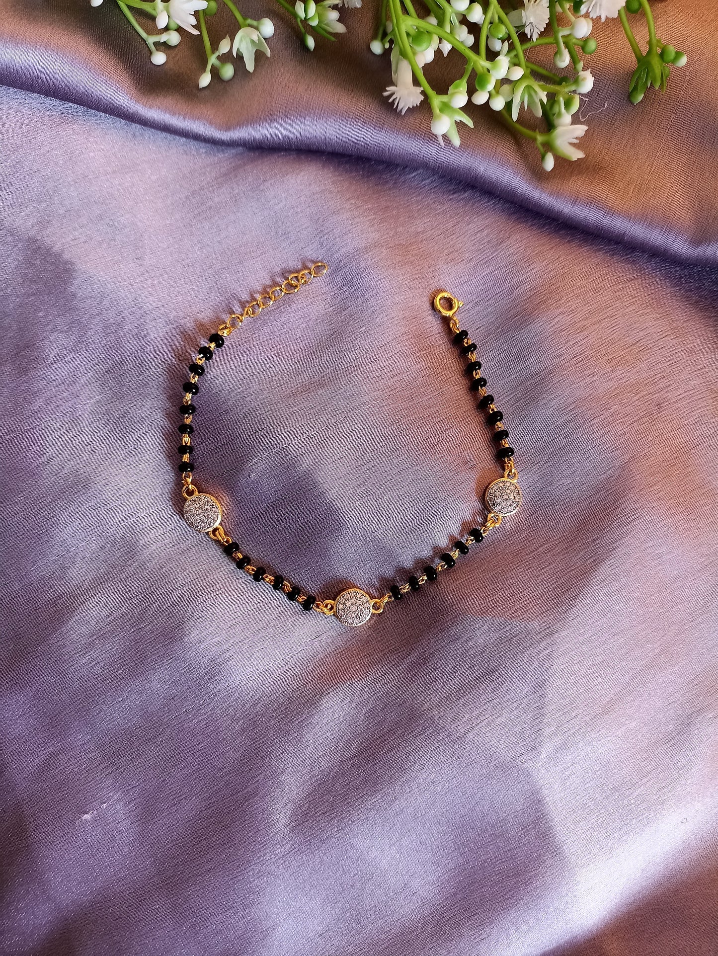 SST 111 | ROUND CZ MANGALSUTRA BRACELET
