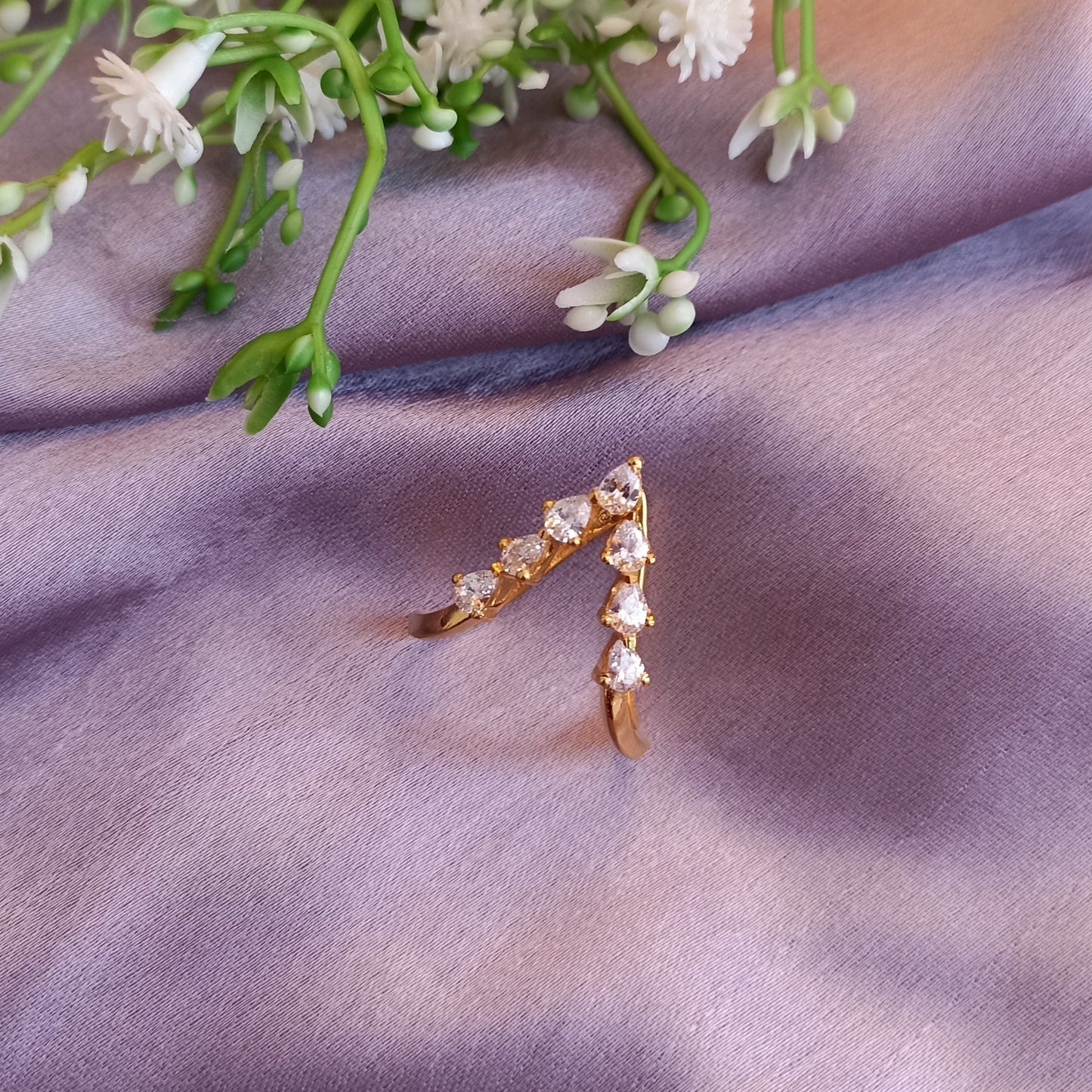 SST 181 | PEAR DIAMOND VANKI RING