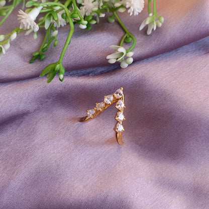 SST 181 | PEAR DIAMOND VANKI RING