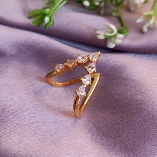 SST 181 | PEAR DIAMOND VANKI RING