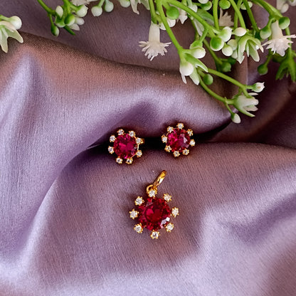 SST 123 | VIBRANT RUBY DIAMOND JEWEL SET