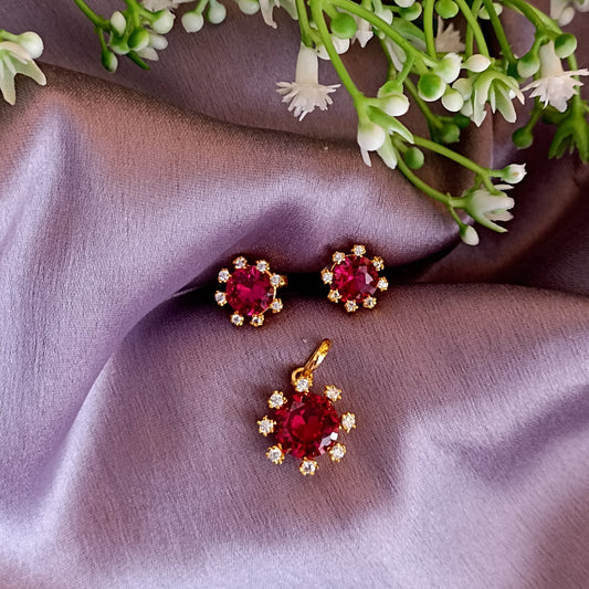 SST 123 | VIBRANT RUBY DIAMOND JEWEL SET