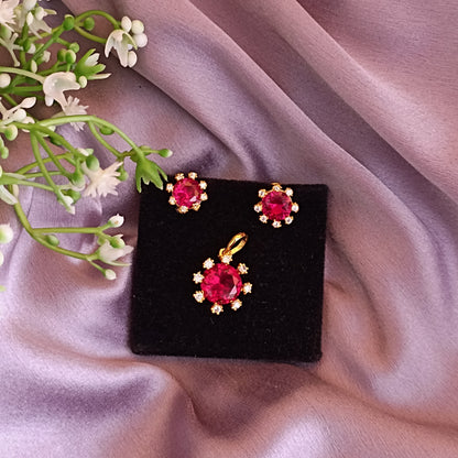 SST 123 | VIBRANT RUBY DIAMOND JEWEL SET