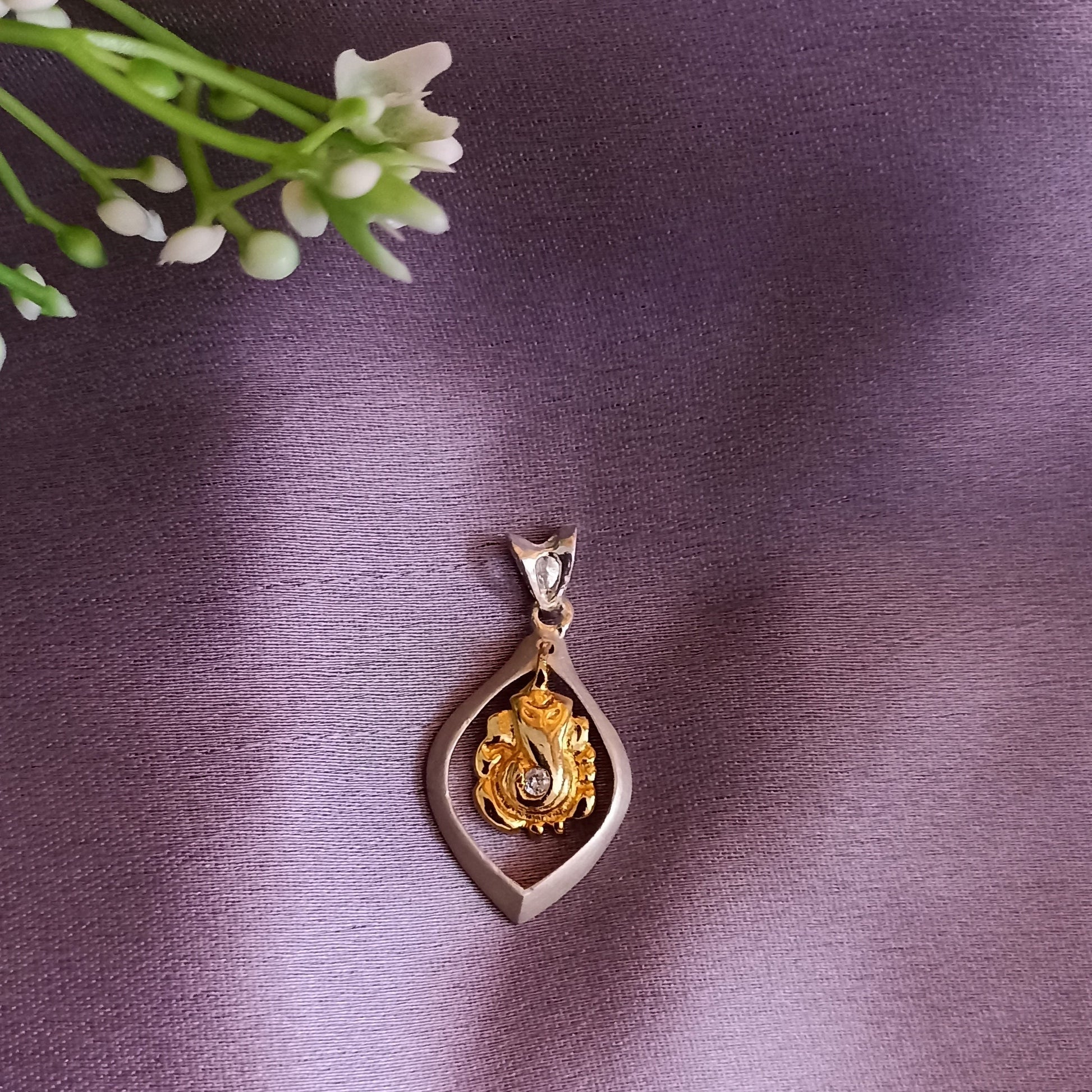 GANESHJI ICONIC FAITH PENDANT | 925 STERLING SILVER -- db Aasediya