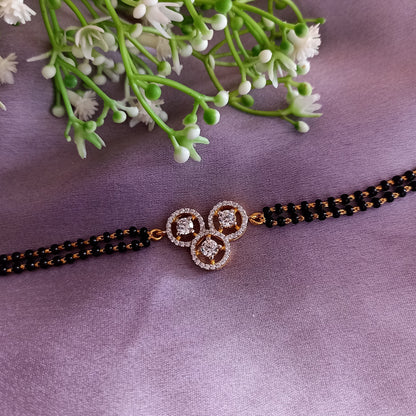 SST 107 | ROUND SEQUENCE DIAMOND MANGALSUTRA BRACELET