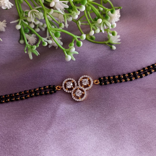 SST 107 | ROUND SEQUENCE DIAMOND MANGALSUTRA BRACELET