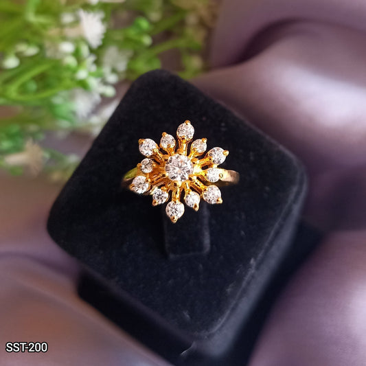 SST 200 | SUNFLOWER FLORAL PRIVILEGE DESIGNER DIAMOND RING
