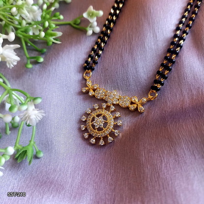 SST 210 | DIAMOND FLORAL DROP MANGALSUTRA