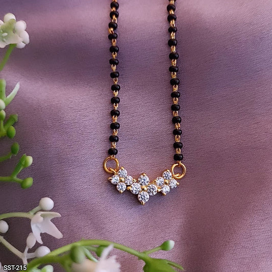 SST 215 |  DIAMOND CLUSTER PENDANT MANGALSUTRA
