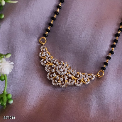 SST 218 | DIAMOND FLORAL PENDANT MANGALSUTRA