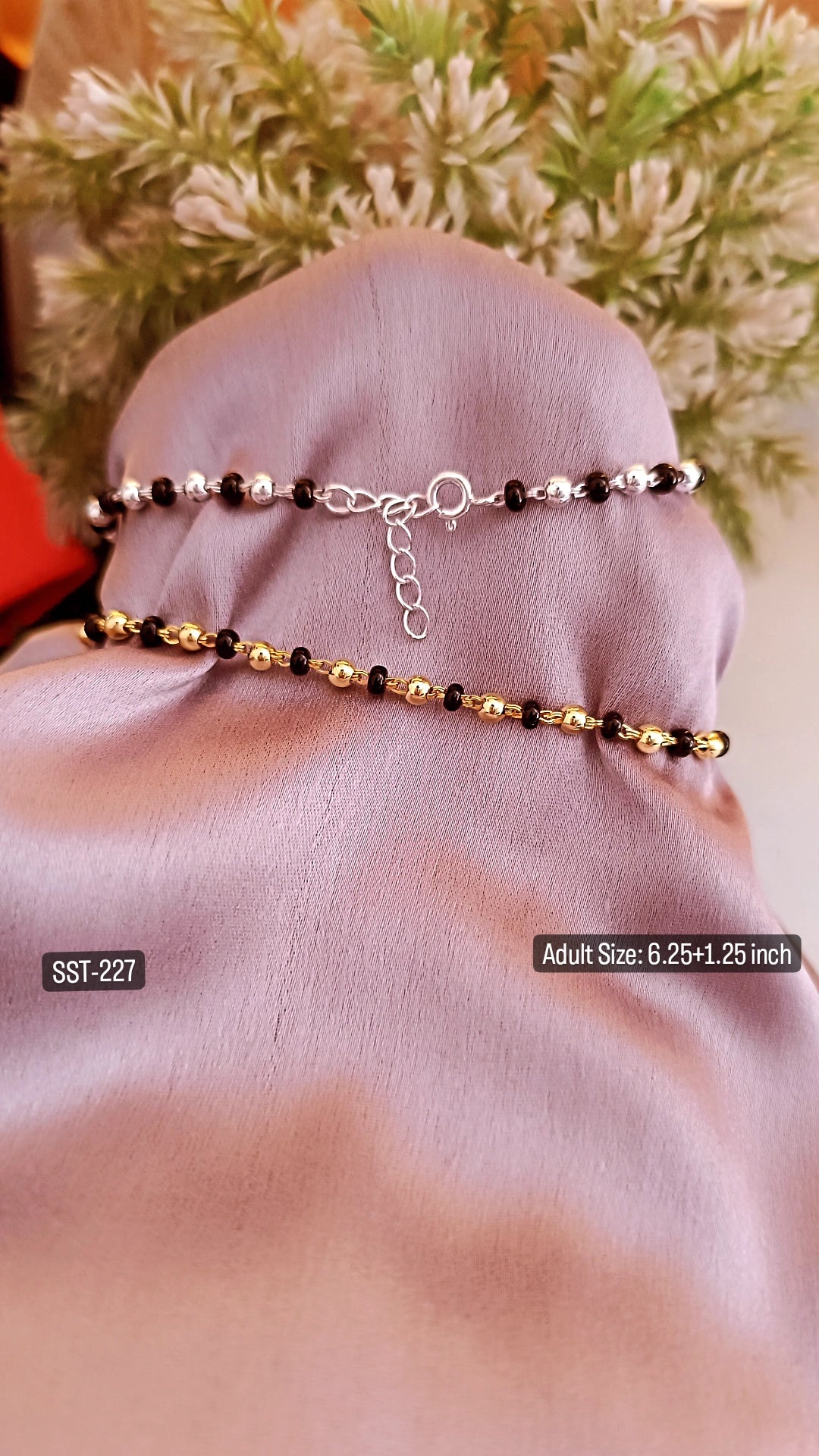 SST 227 | HAND MANGALSUTRA WITH BEADDED DESIGN