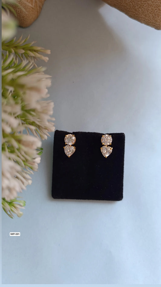SST 231 | ELEGANT BLOOMING FLOWER STUD EARRINGS