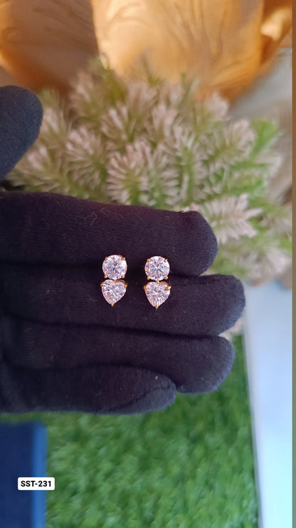 SST 231 | ELEGANT BLOOMING FLOWER STUD EARRINGS