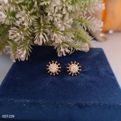 SST 239 | STAR SHAPED DIAMOND STUD EARRINGS