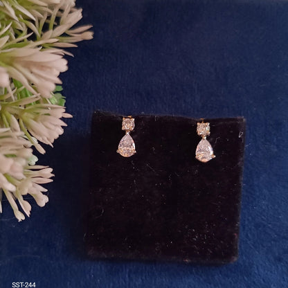 SST 244 | PEAR-SHAPED DROP EARRINGS