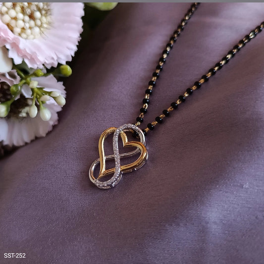 SST 252 | HEART-SHAPED INFINITY PENDANT MANGALSUTRA