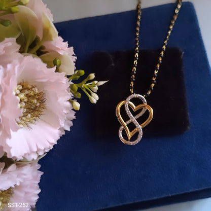 SST 252 | HEART-SHAPED INFINITY PENDANT MANGALSUTRA