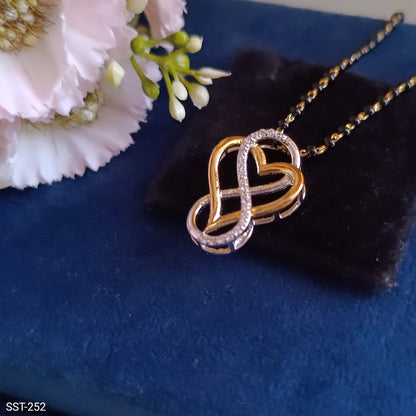 SST 252 | HEART-SHAPED INFINITY PENDANT MANGALSUTRA