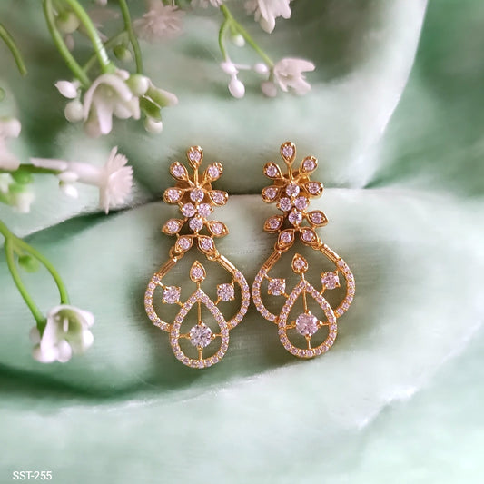 SST 255 | FLORAL DIAMOND EARRINGS