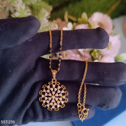 SST 259TC | DIAMOND FLOWER MANGALSUTRA