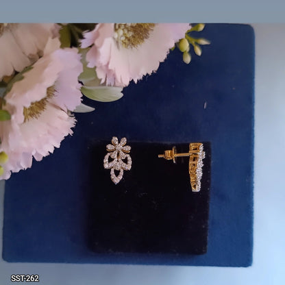 SST 262 | FLORAL DIAMOND EARRINGS