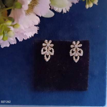 SST 262 | FLORAL DIAMOND EARRINGS