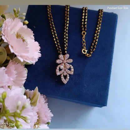 SST 264 | FLORAL DIAMOND MANGALSUTRA