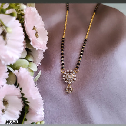 SST 270 |  STUNNING DIAMOND ACCENT MANGALSUTRA