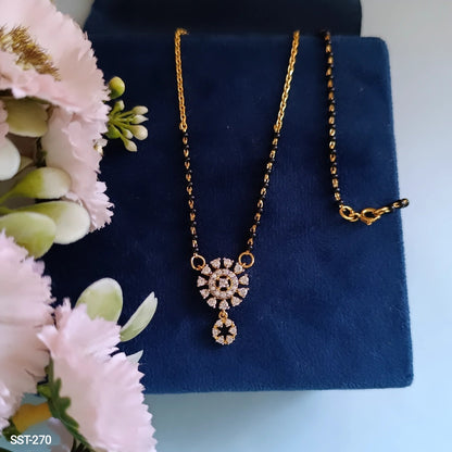 SST 270 |  STUNNING DIAMOND ACCENT MANGALSUTRA