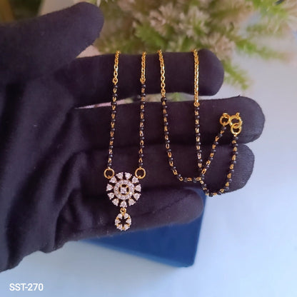 SST 270 |  STUNNING DIAMOND ACCENT MANGALSUTRA