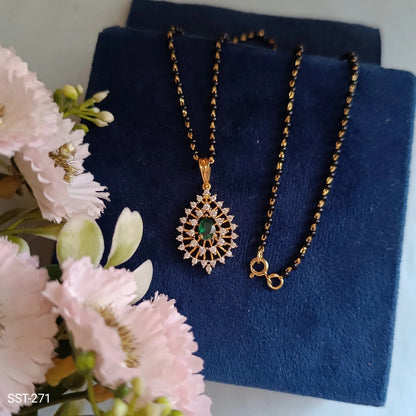 SST 271 |  ELEGANT DIAMOND ACCENT MANGALSUTRA