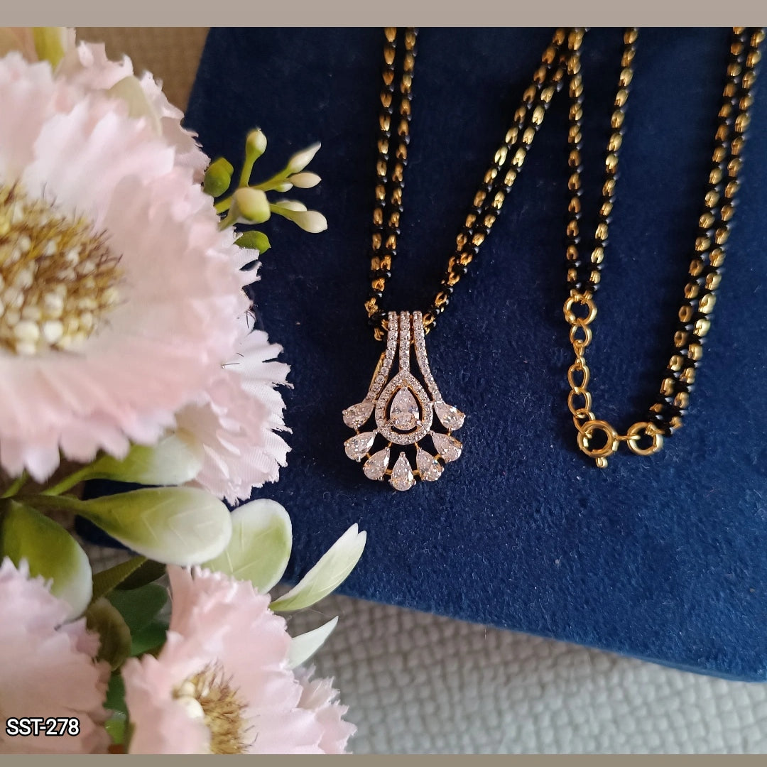 SST 278 |  SPARKLING DIAMOND ACCENT MANGALSUTRA