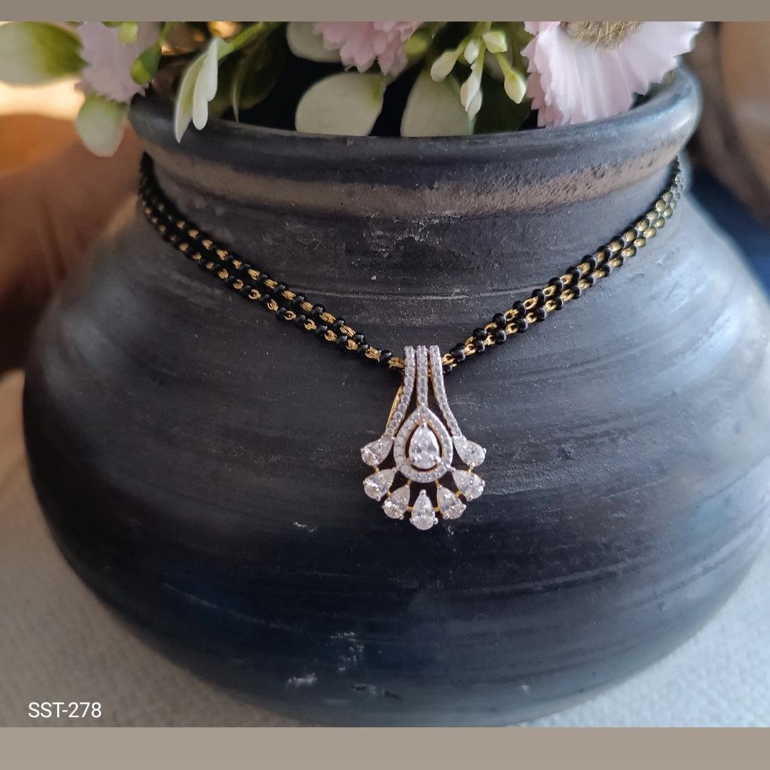 SST 278 |  SPARKLING DIAMOND ACCENT MANGALSUTRA