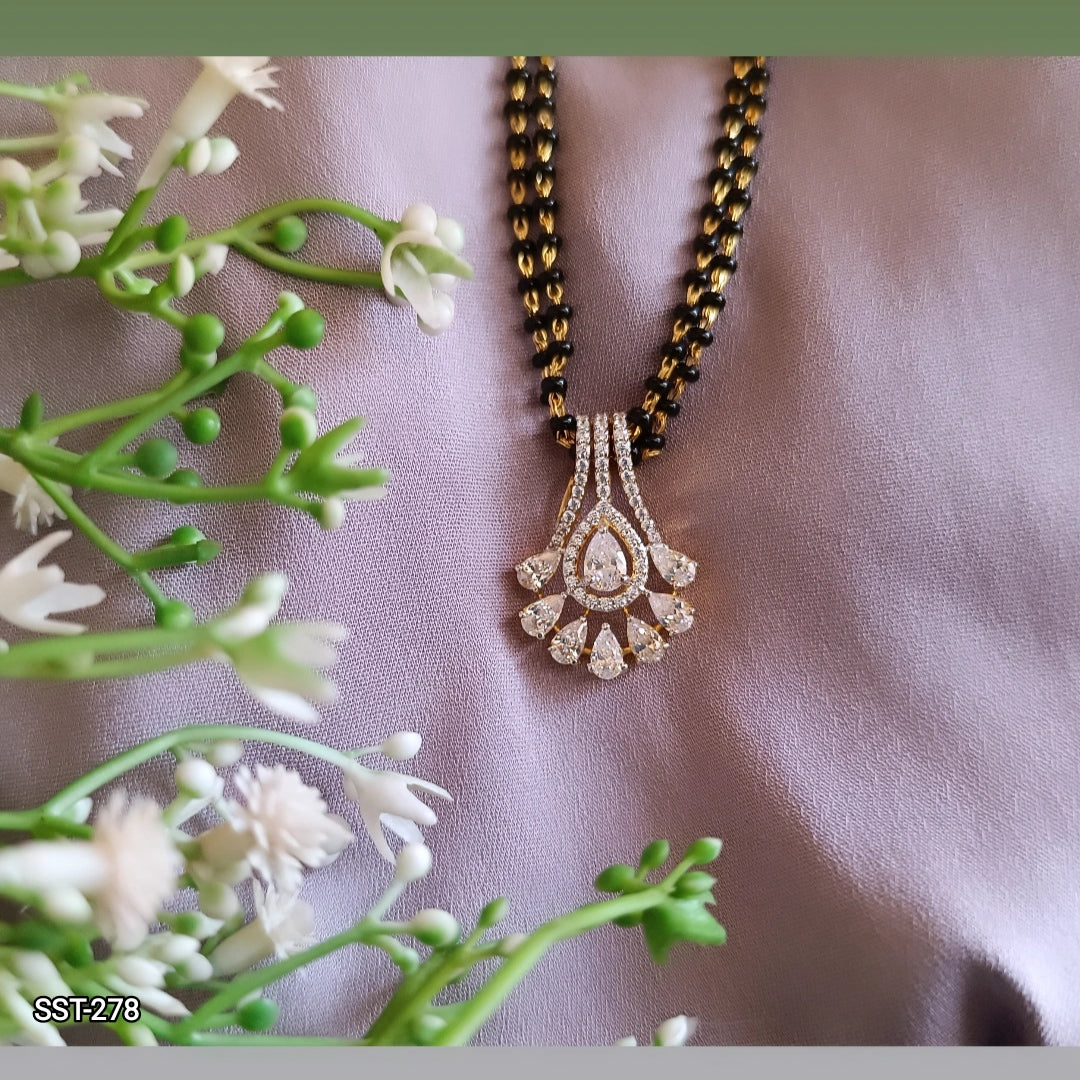 SST 278 |  SPARKLING DIAMOND ACCENT MANGALSUTRA