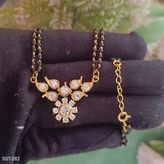 SST 282 |  BEAUTIFUL CRYSTAL MANGALSUTRA