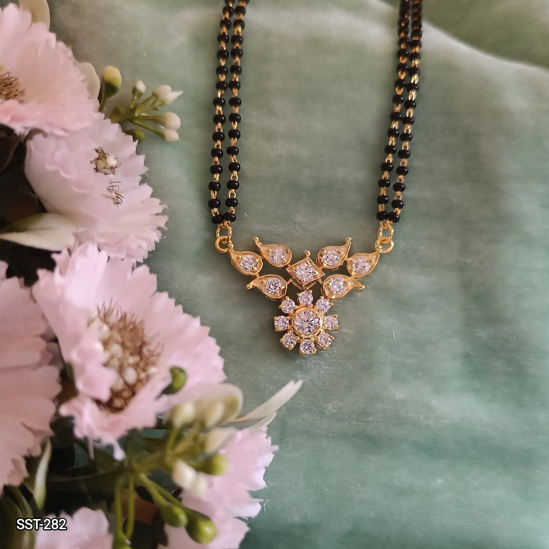 SST 282 |  BEAUTIFUL CRYSTAL MANGALSUTRA