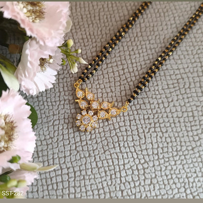 SST 282 |  BEAUTIFUL CRYSTAL MANGALSUTRA