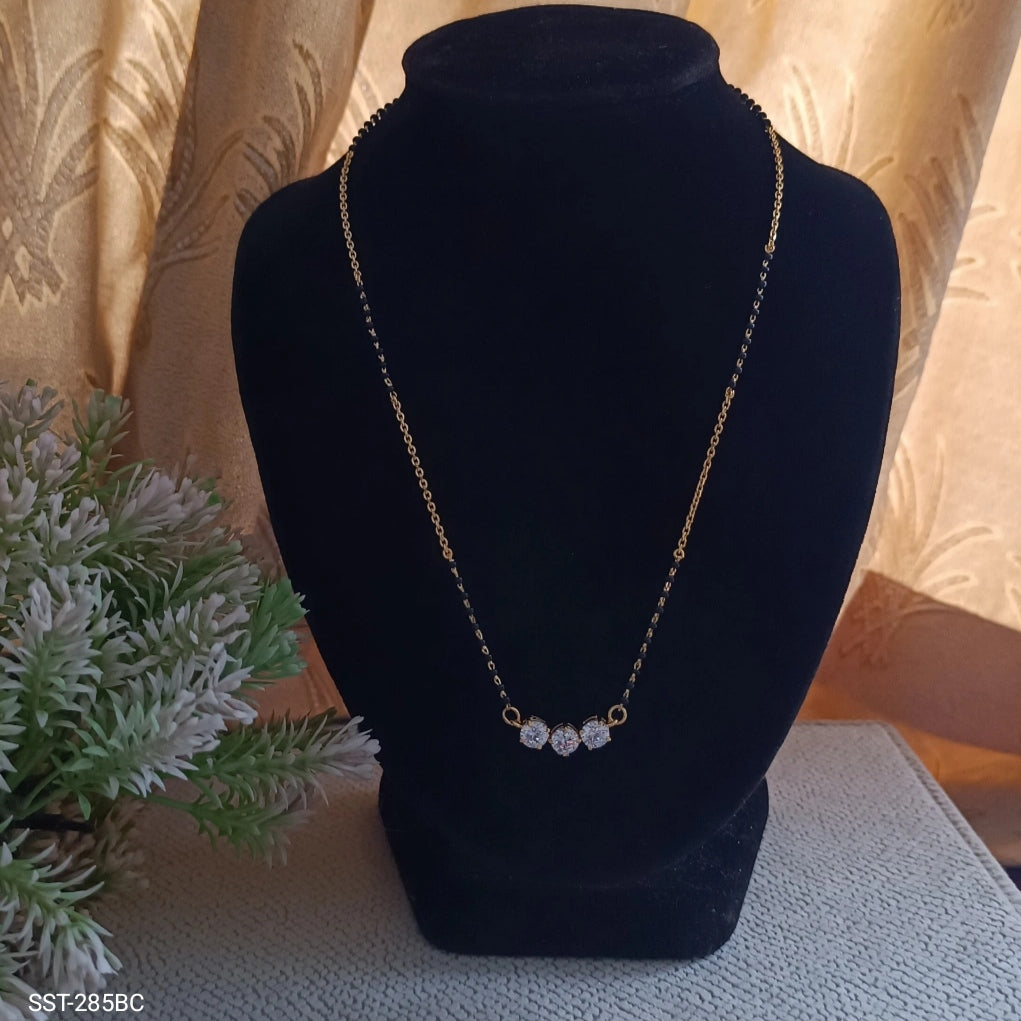 SST 285BC | ELEGANT CRYSTAL ACCENT FANCY MANGALSUTRA