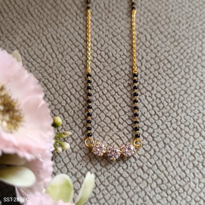 SST 285BC | ELEGANT CRYSTAL ACCENT FANCY MANGALSUTRA